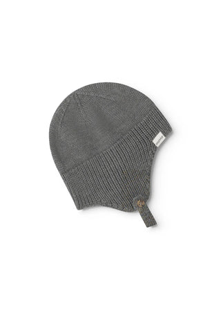Baby-Strickmütze Aly Grau meliert von MarMar Copenhagen