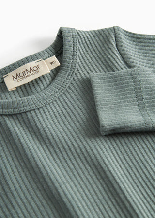 Modal Langarm Rib Body Dusty Green von MarMar Copenhagen