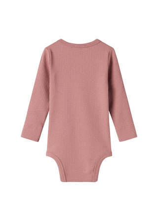 Modal Langarm Rib Body Rose Parfait von MarMar Copenhagen