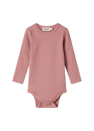 Modal Langarm Rib Body Rose Parfait von MarMar Copenhagen