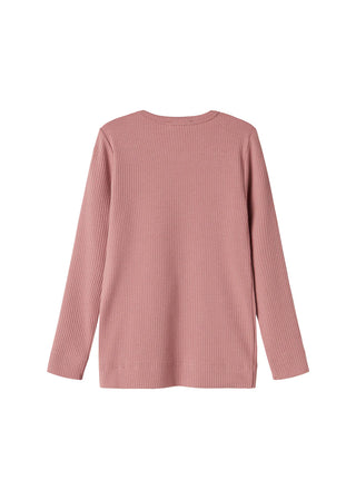 Modal Langarm Rib Shirt Rose Parfait von MarMar Copenhagen