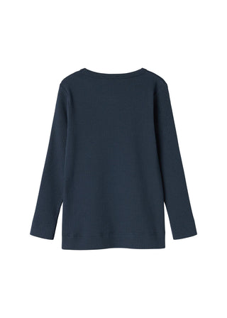 Modal Langarm Rib Shirt Pilot Navy von MarMar Copenhagen