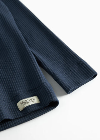Modal Langarm Rib Shirt Pilot Navy von MarMar Copenhagen