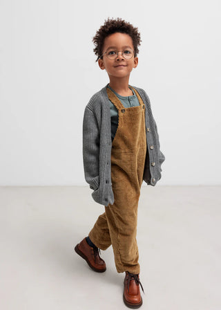 Modal Langarm Rib Shirt mit Knöpfen Dusty Green von MarMar Copenhagen