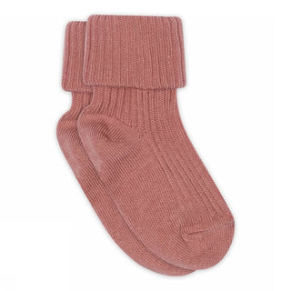 Wolle Ripp-Socken Vintage Rose von mp Denmark