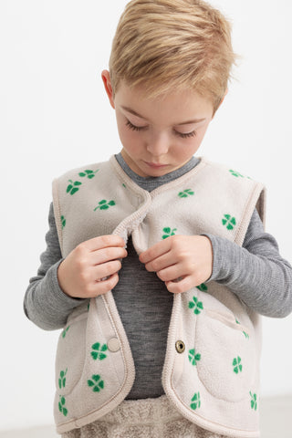 Teddy Gilet Oky Waistcoat Moon Grey von MarMar Copenhagen