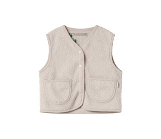 Teddy Gilet Oky Waistcoat Moon Grey von MarMar Copenhagen
