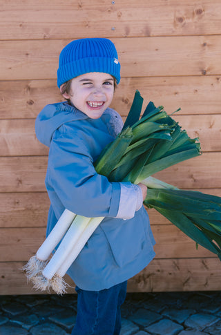 Strickmütze Atlas Blueberry Blau von MarMar Copenhagen