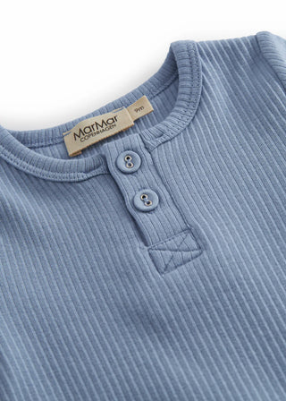 Modal Kurzarm Rib Body Blue Iris von MarMar Copenhagen