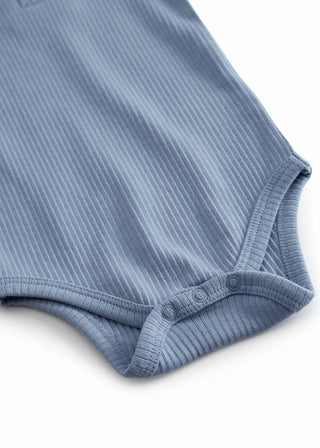 Modal Kurzarm Rib Body Blue Iris von MarMar Copenhagen