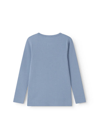 Modal Langarm Rib Shirt Blue Iris von MarMar Copenhagen
