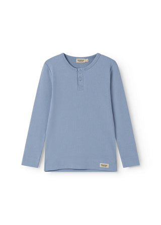 Modal Langarm Rib Shirt Blue Iris von MarMar Copenhagen