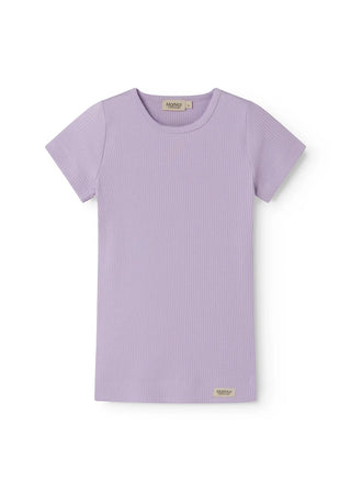 Modal Kurzarm Rib Shirt Lilacs von MarMar Copenhagen