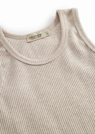 Modal Unterhemd Light Beige Meliert von MarMar Copenhagen