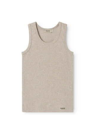 Modal Unterhemd Light Beige Meliert von MarMar Copenhagen