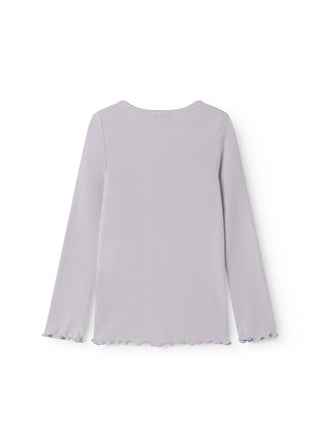 Mikro Modal Langarm Rib Shirt Sweet Violet von MarMar Copenhagen