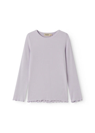 Mikro Modal Langarm Rib Shirt Sweet Violet von MarMar Copenhagen