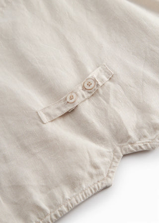 Leinen Kinderweste Jalfa Beige von MarMar Copenhagen