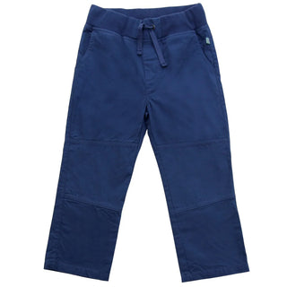 Baumwollhose Navy mit gedoppeltem Knie von Enfant Terrible
