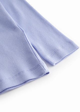 Modal Langarm Rib Shirt Ice Lavender von MarMar Copenhagen