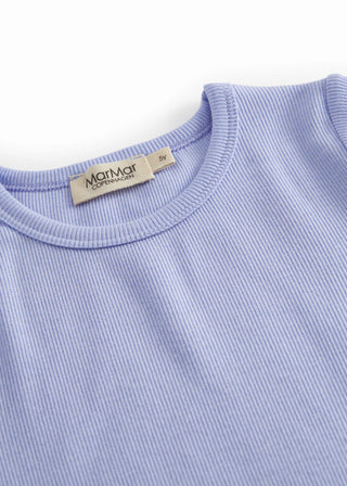 Modal Kurzarm Rib Shirt Ice Lavender von MarMar Copenhagen