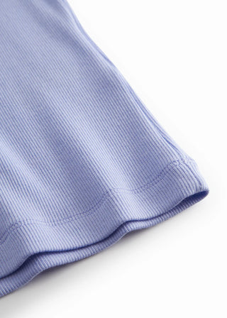 Modal Kurzarm Rib Shirt Ice Lavender von MarMar Copenhagen