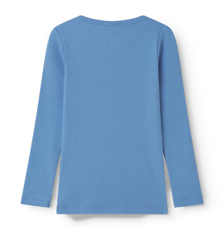 Modal Langarm Rib Shirt Surf Blue von MarMar Copenhagen