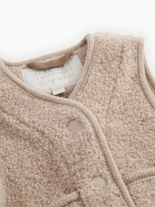 Teddy Gilet Ollas Muddy Melange Beige von MarMar Copenhagen