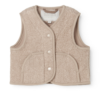 Teddy Gilet Ollas Muddy Melange Beige von MarMar Copenhagen