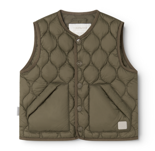 Thermo Gilet Oris Waistcoat Crocodile Grün von MarMar Copenhagen