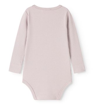 Modal Langarm Rib Body Cloud Gray Lila von MarMar Copenhagen