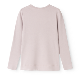 Modal Langarm Rib Shirt Cloud Gray Lila von MarMar Copenhagen