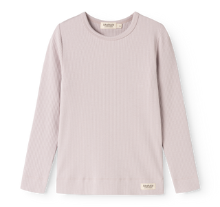 Modal Langarm Rib Shirt Cloud Gray Lila von MarMar Copenhagen