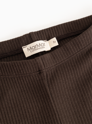 Modal Rib Leggings Dark Roast Braun von MarMar Copenhagen