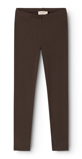 Modal Rib Leggings Dark Roast Braun von MarMar Copenhagen