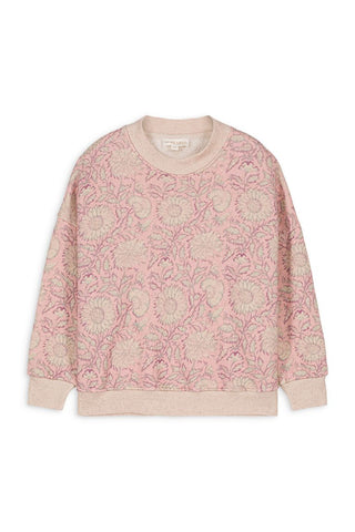 SWEATSHIRT ROSALIA ROSA MIT GÄNSEBLUMENWIESE VON LOUISE MISHA