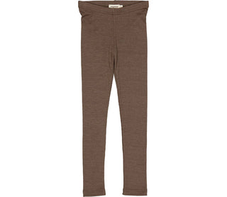 Merinowolle Rib Leggings Terre Braun von MarMar Copenhagen