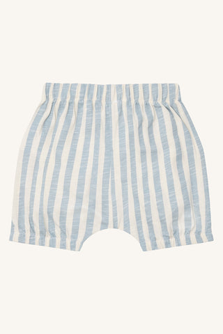 Baumwoll Shorts Halvor Hellblau-Weiss gestreift von Hust & Claire