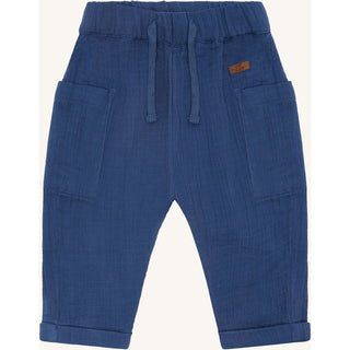 Musselin Hose Tue Thunder Blau von Hust & Claire