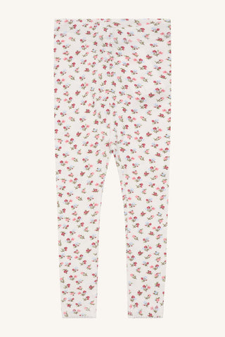 Modal Leggings Laerke Weiss mit Rosenmuster von Hust & Claire