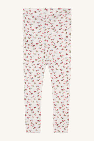 Modal Leggings Laerke Weiss mit Rosenmuster von Hust & Claire