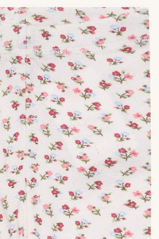 Modal Leggings Laerke Weiss mit Rosenmuster von Hust & Claire