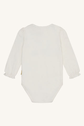 Baumwollbody Brtt weiss mit Hasenprint von Hust & Claire