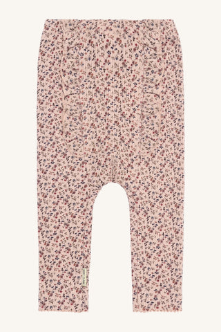 Modal-Baumwoll Baby-Leggings Laerke Rosa mit Blumenprint von Hust & Claire