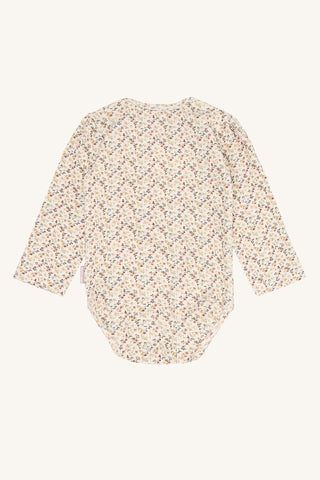 Modal-Baumwollbody Bri Beige mit Blumenprint von Hust & Claire