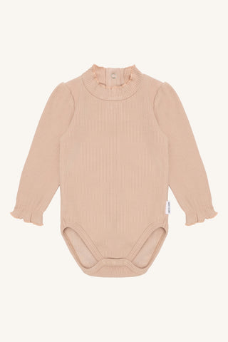 Modal-Baumwollbody Bri Rugby Tan von Hust & Claire