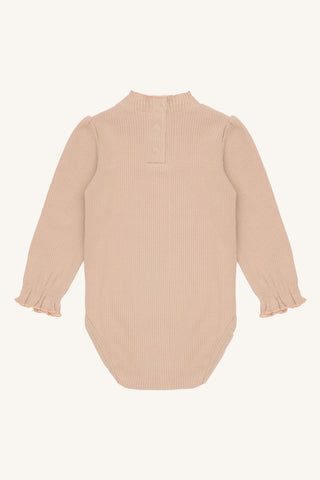 Modal-Baumwollbody Bri Rugby Tan von Hust & Claire
