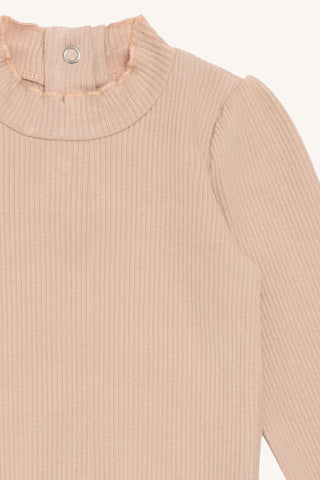 Modal-Baumwollbody Bri Rugby Tan von Hust & Claire