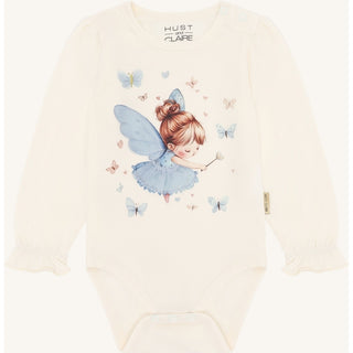 Baumwollbody Britt Ivory mit Feenprint von Hust & Claire