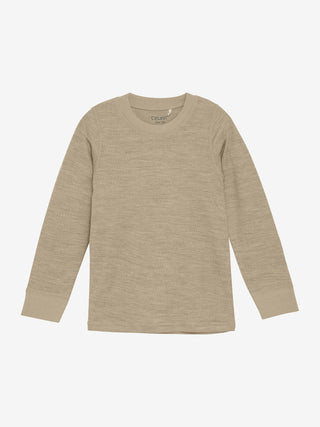 Merinowolle Langarm Shirt Savannah Tan von CeLaVi